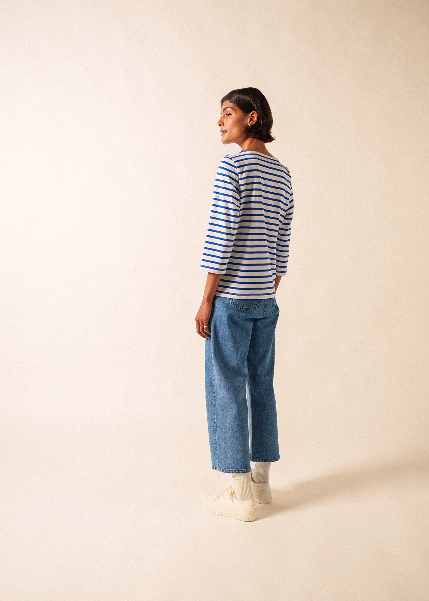 Galathée striped sailor shirt slim fit, in light cotton | SAINT