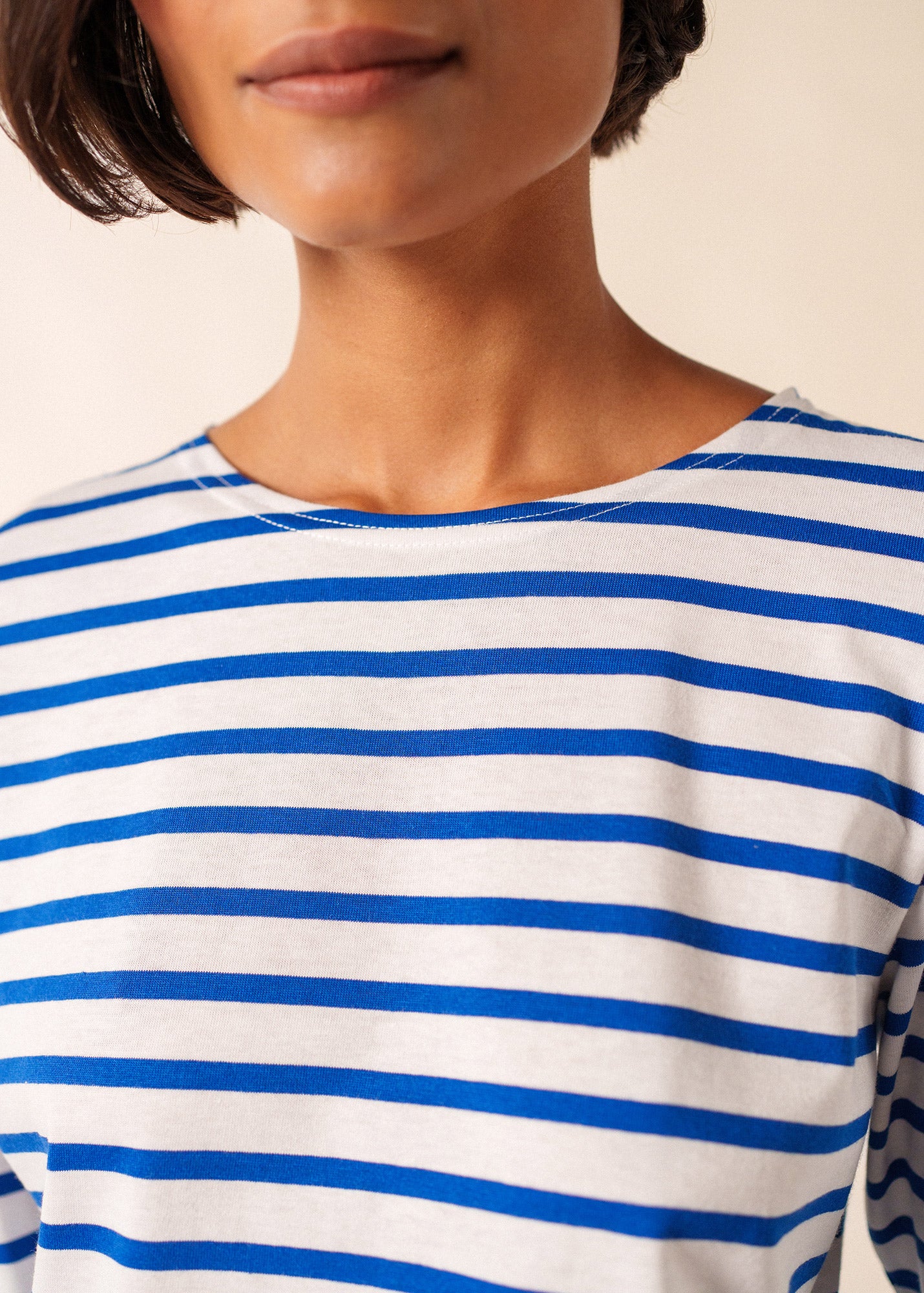 Galathée striped sailor shirt slim fit, in light cotton | SAINT
