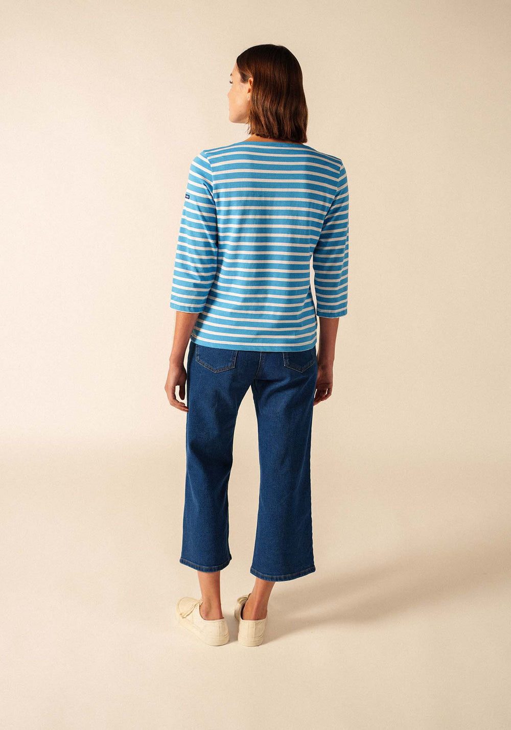 Camisa bretona Galathée (FLOT/NEIGE)