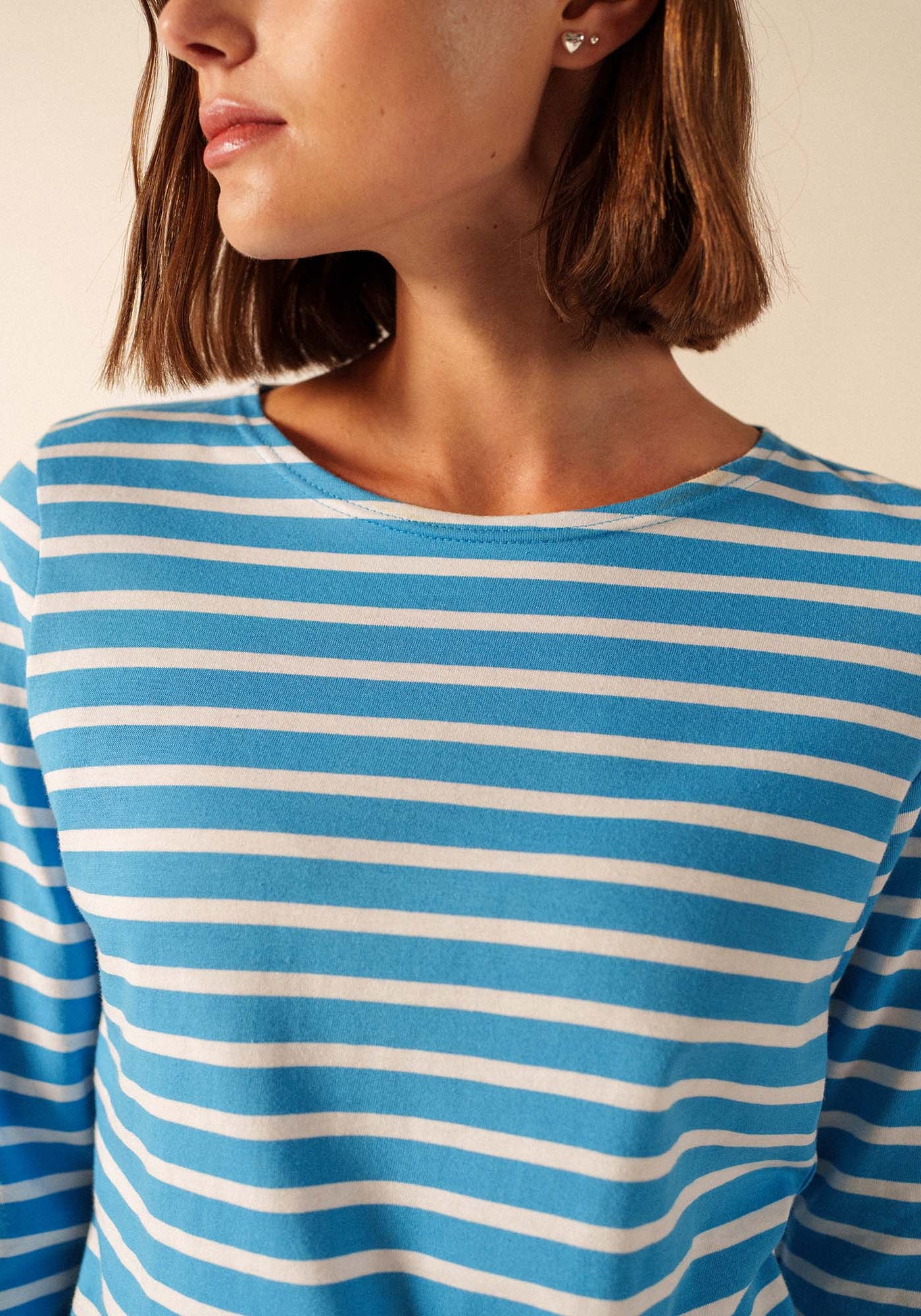 Camisa bretona Galathée (FLOT/NEIGE)