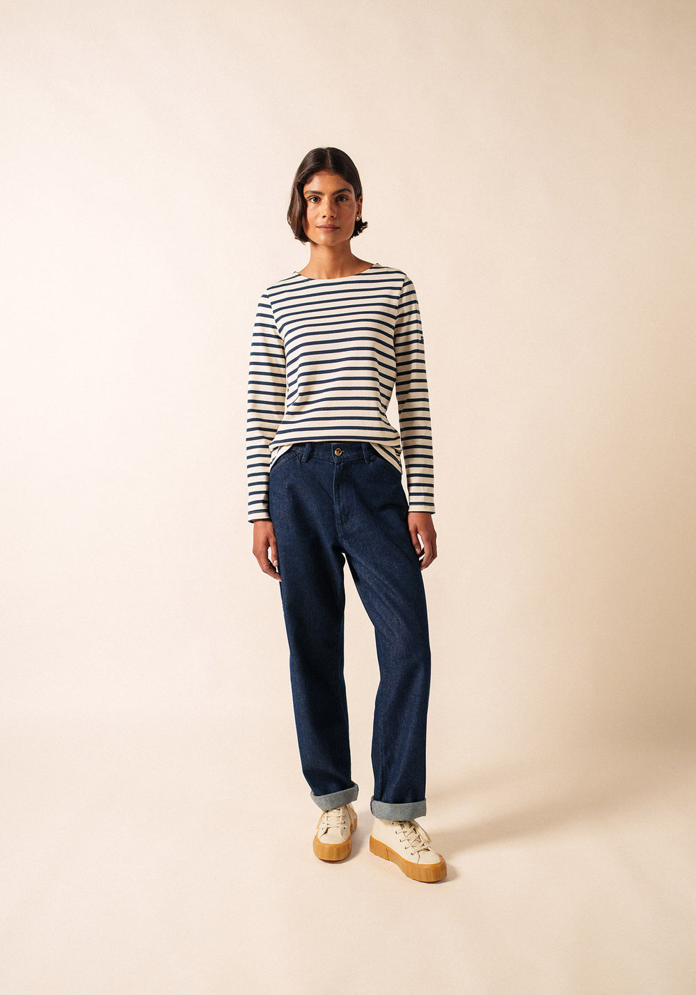Méridame Breton shirt (ECRU/MARINE)