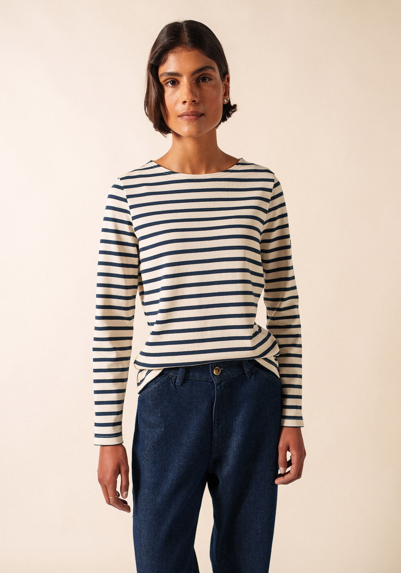 Méridame Breton shirt (ECRU/MARINE)