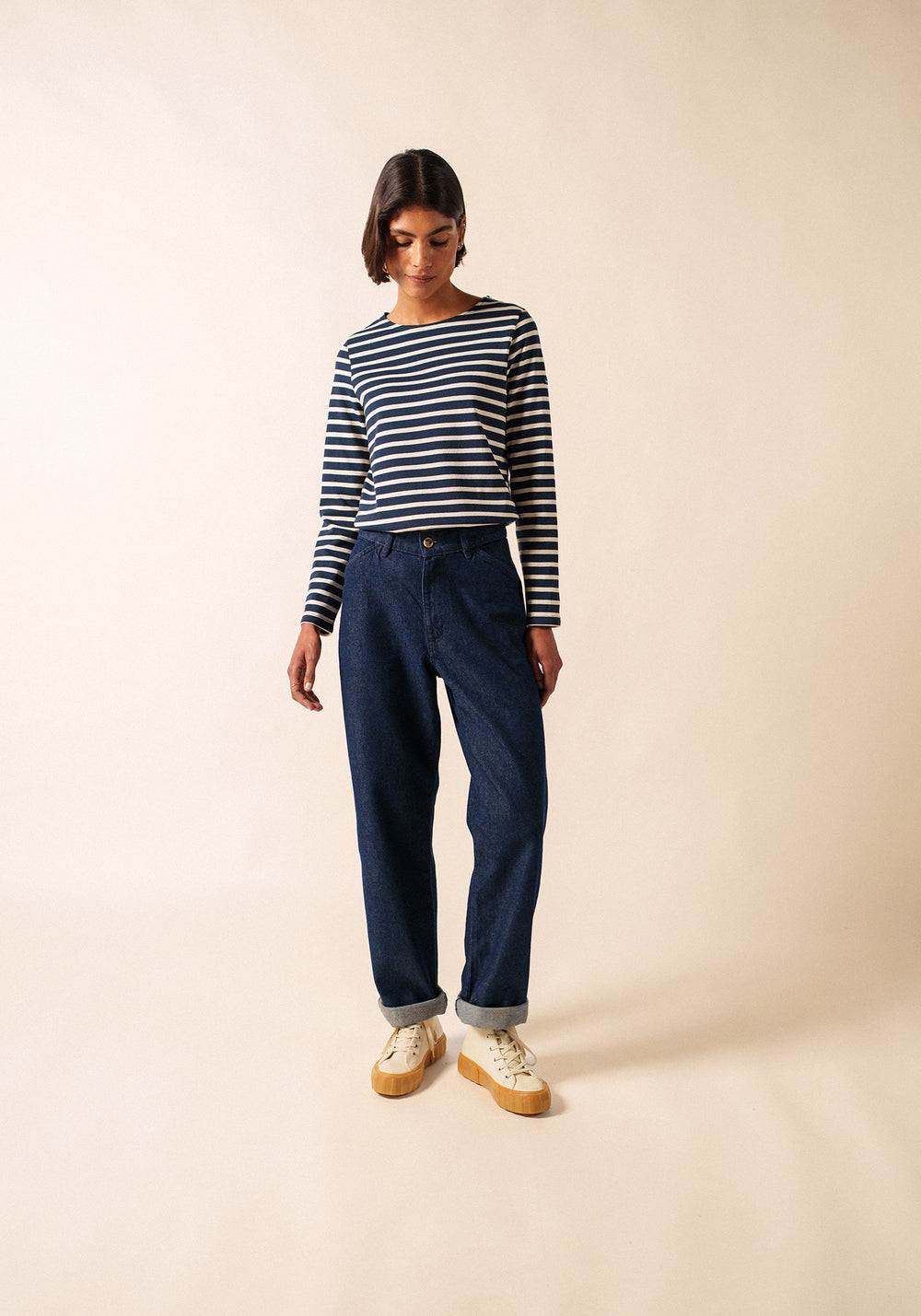 Méridame Breton shirt (MARINE/ECRU)