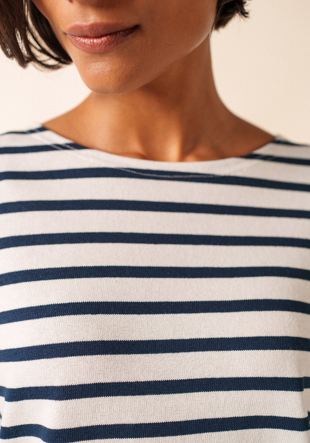 Méridame Breton shirt (NEIGE/MARINE)