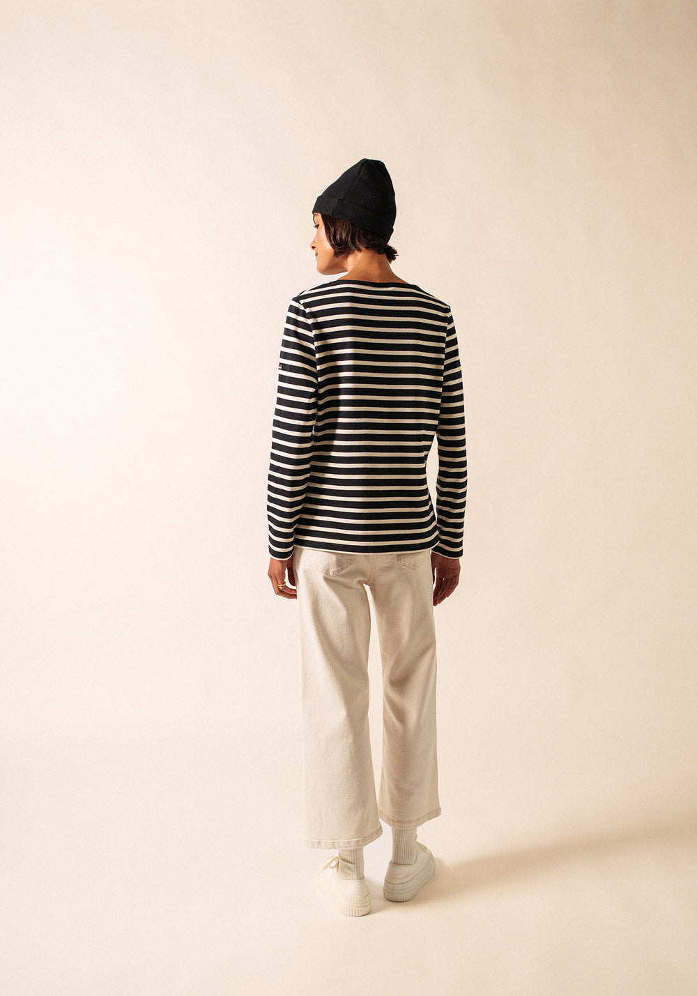 Méridame Breton shirt (NOIR/ECRU)