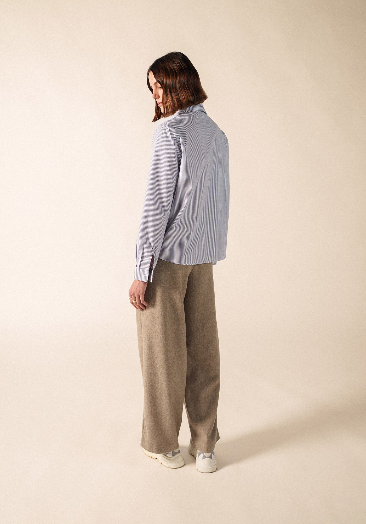Léna shirt (BLANC/BLEU)