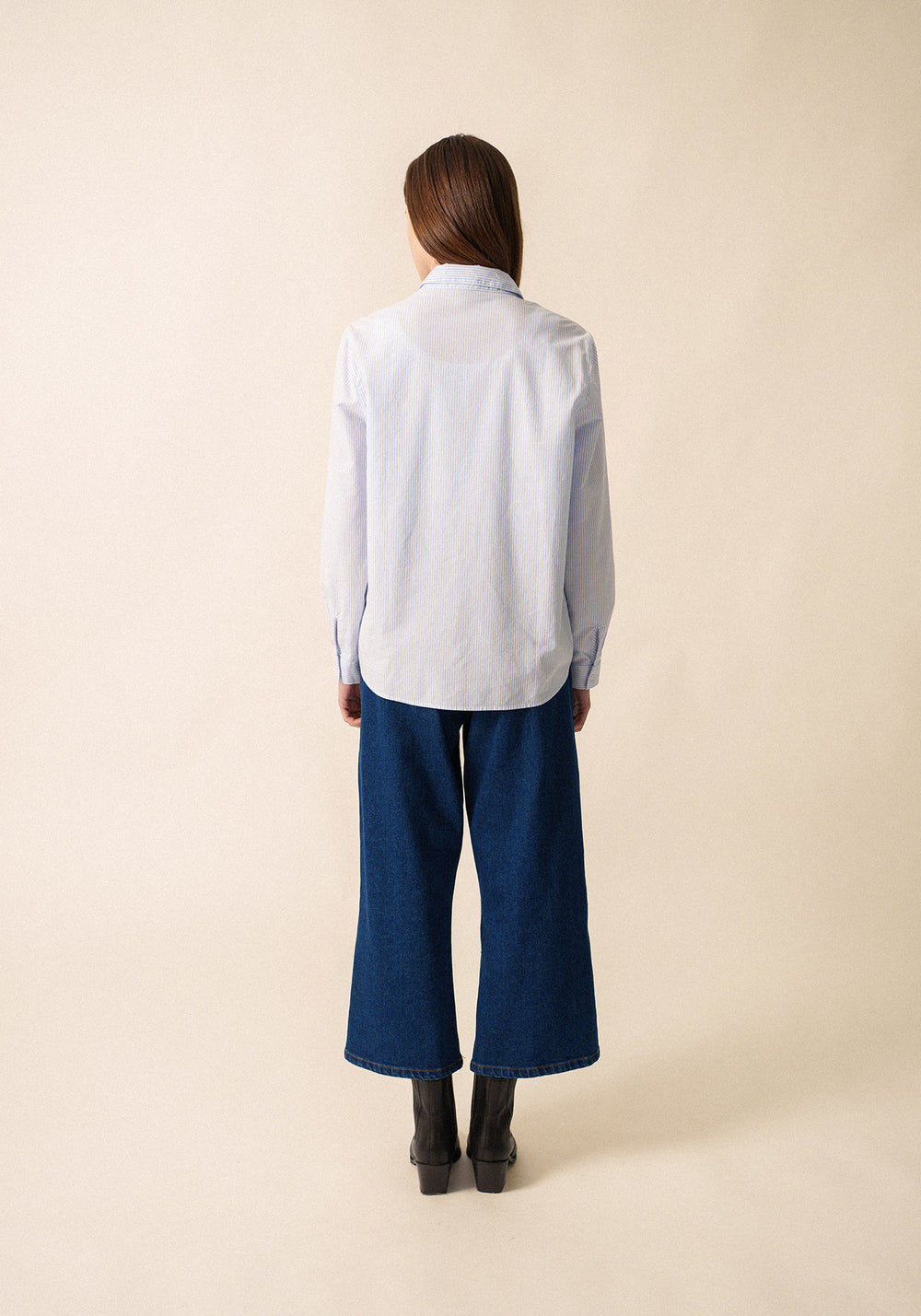 Léna shirt (BLANC/CIEL)