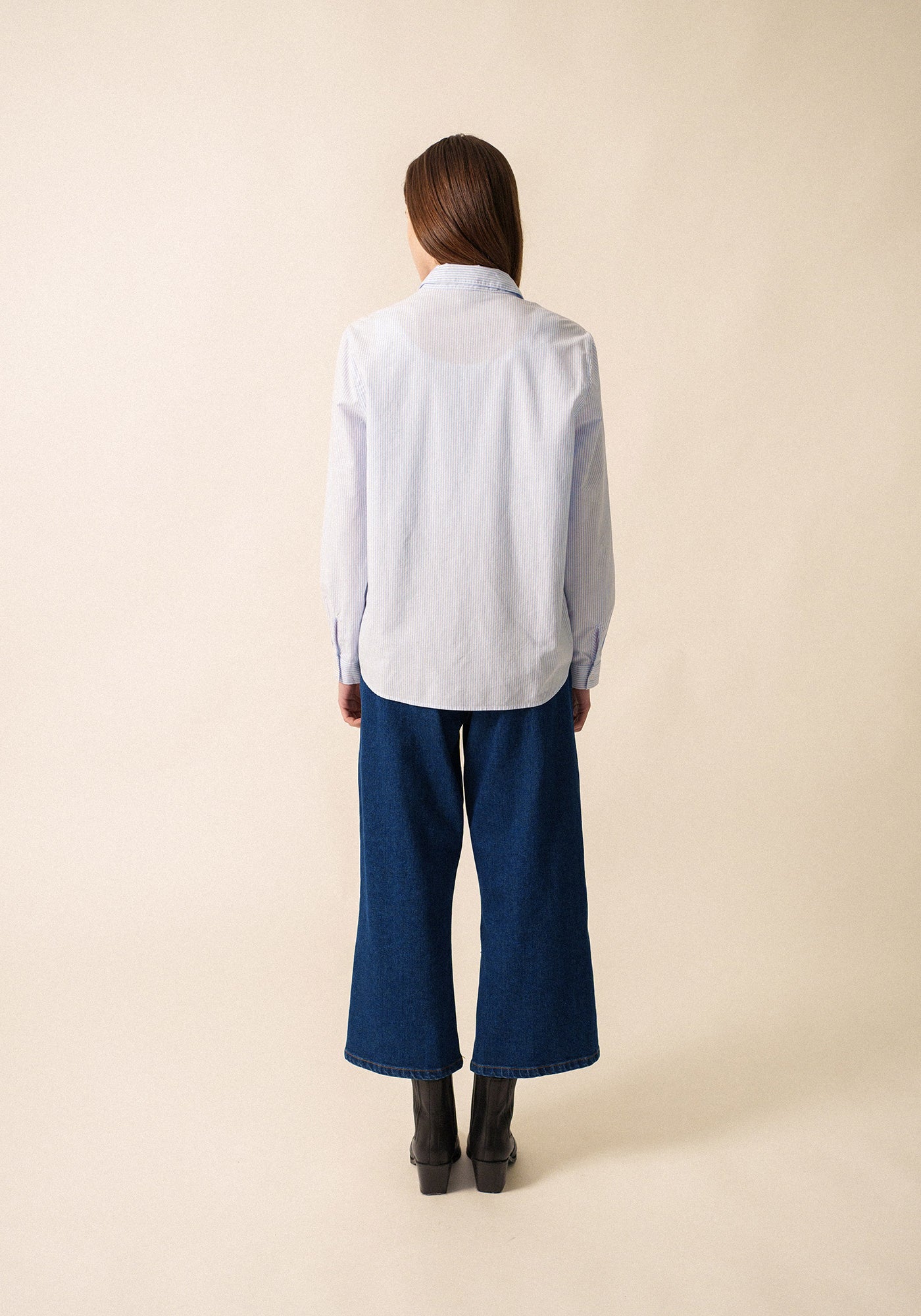 Léna shirt (BLANC/CIEL)