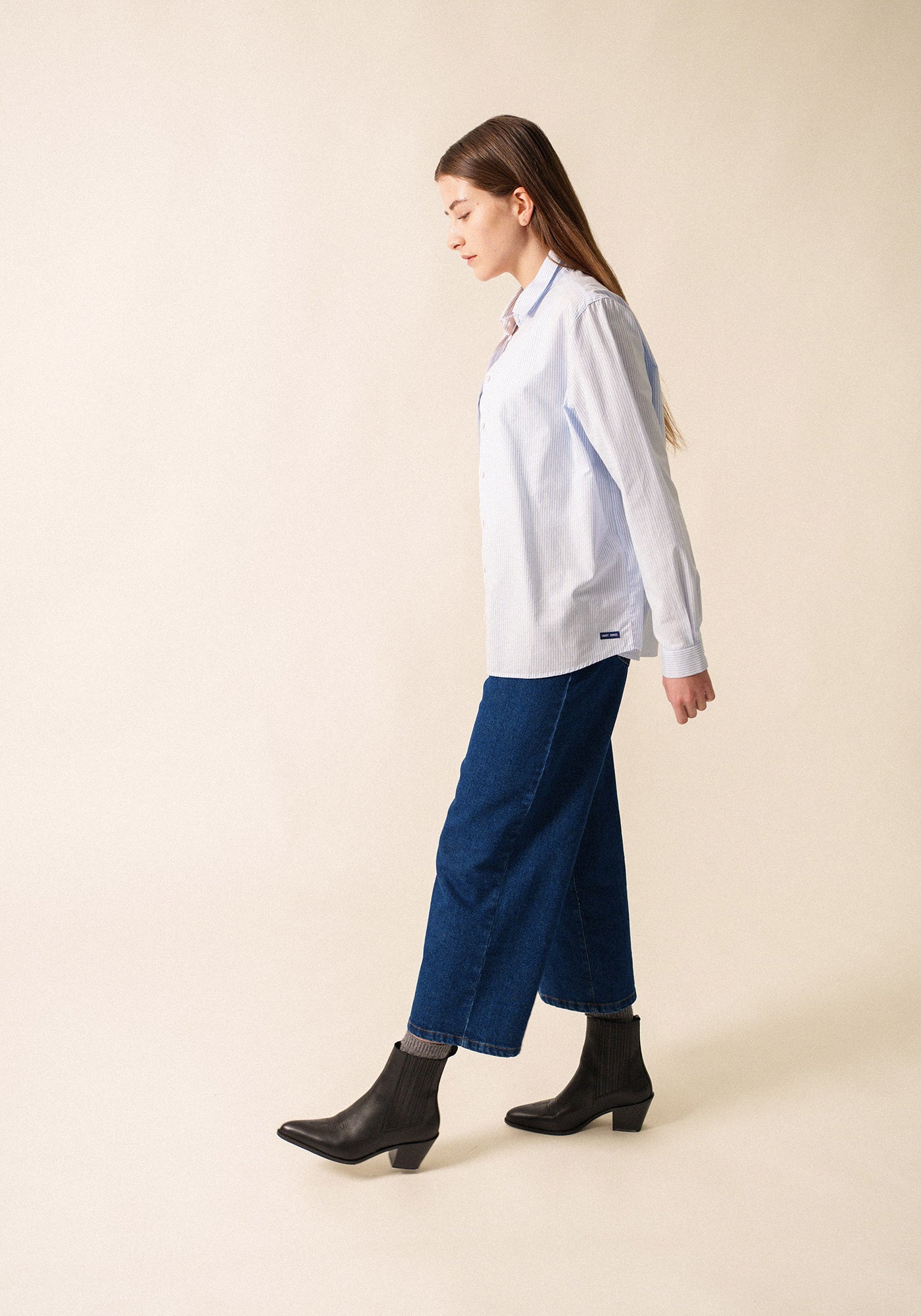 Léna shirt (BLANC/CIEL)