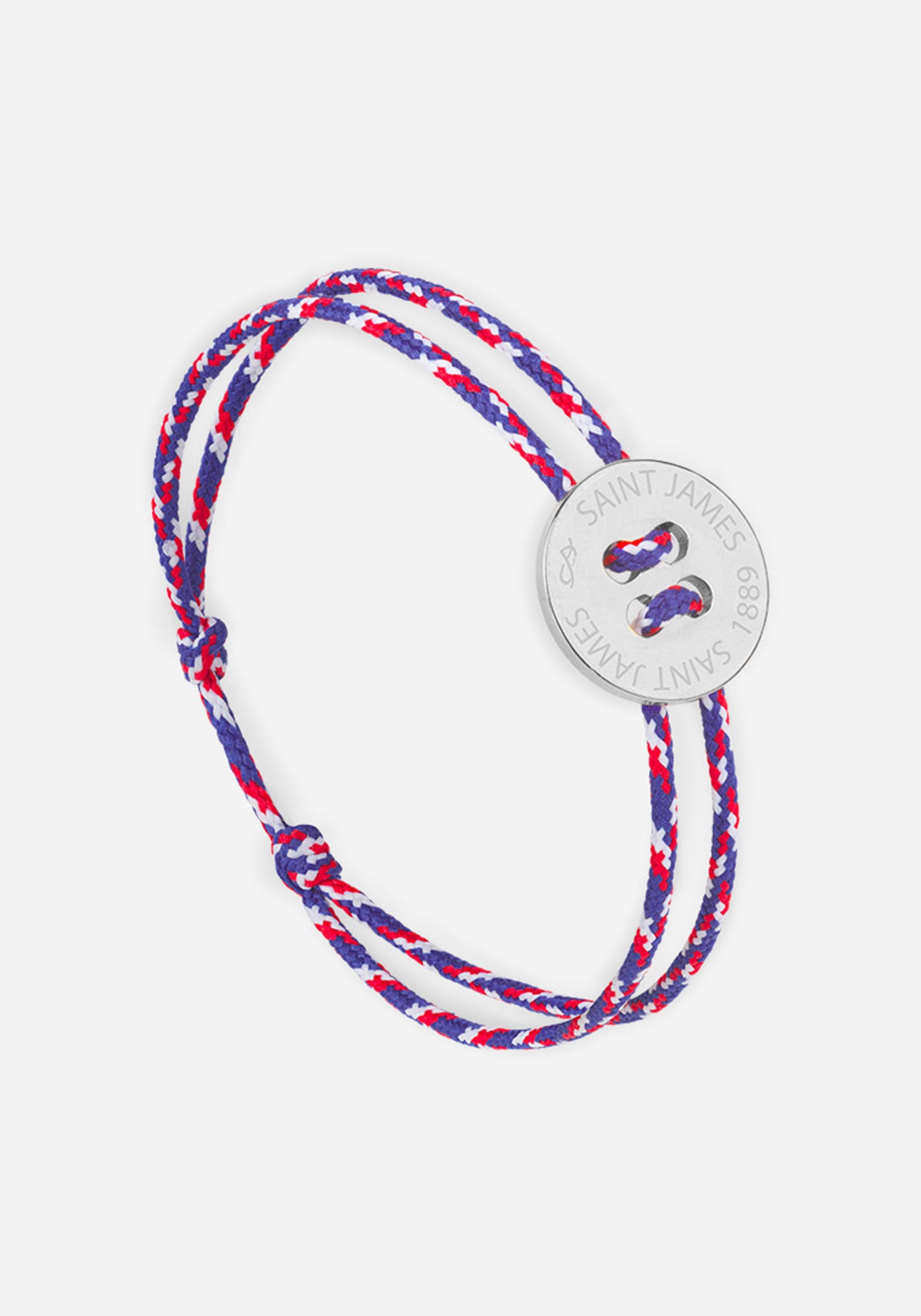 Button bracelt x Le Vent à la Française (ARGENT/TRICOLORE)