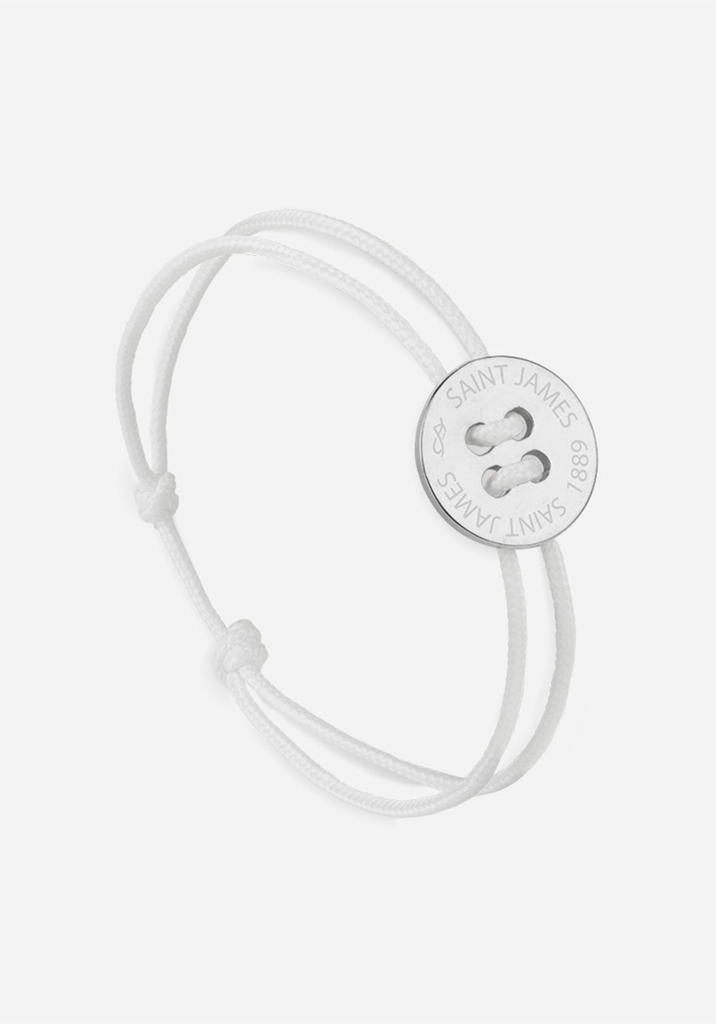 Button bracelt x Le Vent à la Française (ARGENT/BLANC)