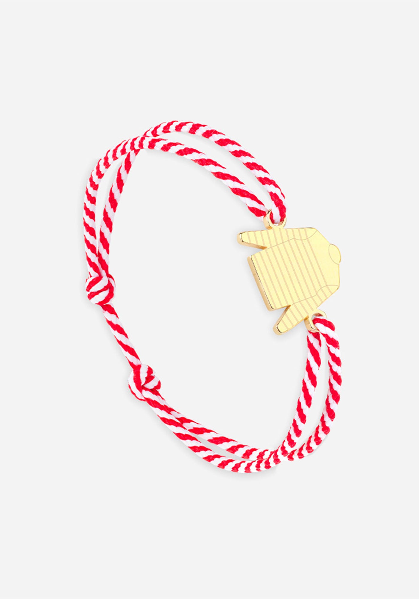 Bretin shirt bracelet x Le Vent à la Française (OR/RAYE BLANC/ROUGE)