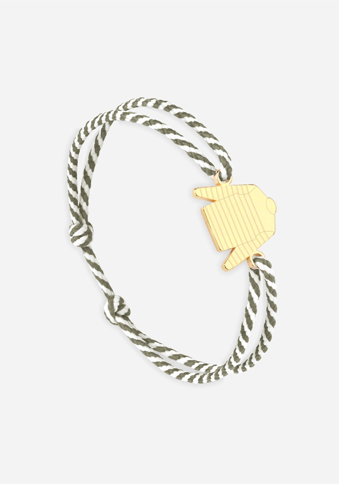 Pulsera camisa Bretin x Le Vent à la Française (OR/RAYE BLANC/KAKI)