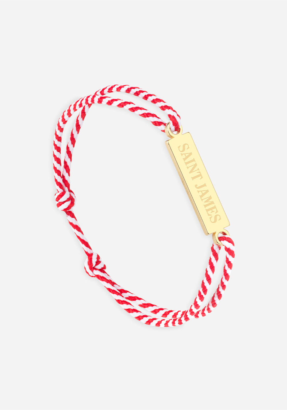 Logo bracelet x Le Vent à la Française (OR/RAYE BLANC/ROUGE)