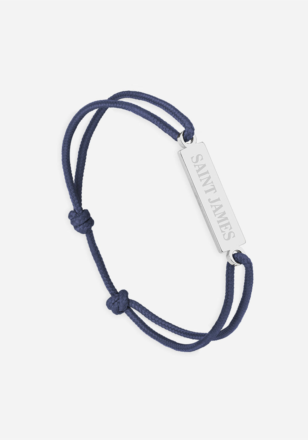 Logo bracelet x Le Vent à la Française (ARGENT/MARINE)