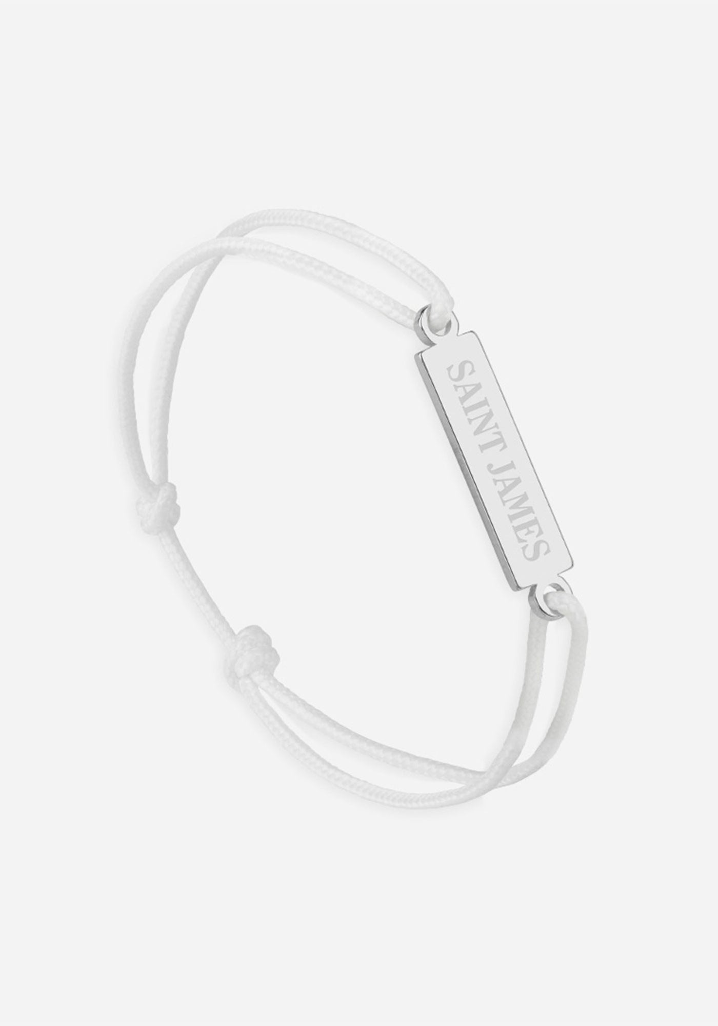Logo bracelet x Le Vent à la Française (ARGENT/BLANC)