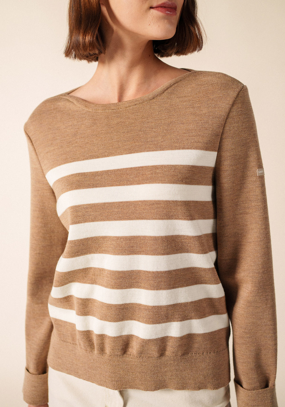 Jersey Marseillan (BEIGE OSCURO/BLANCO)