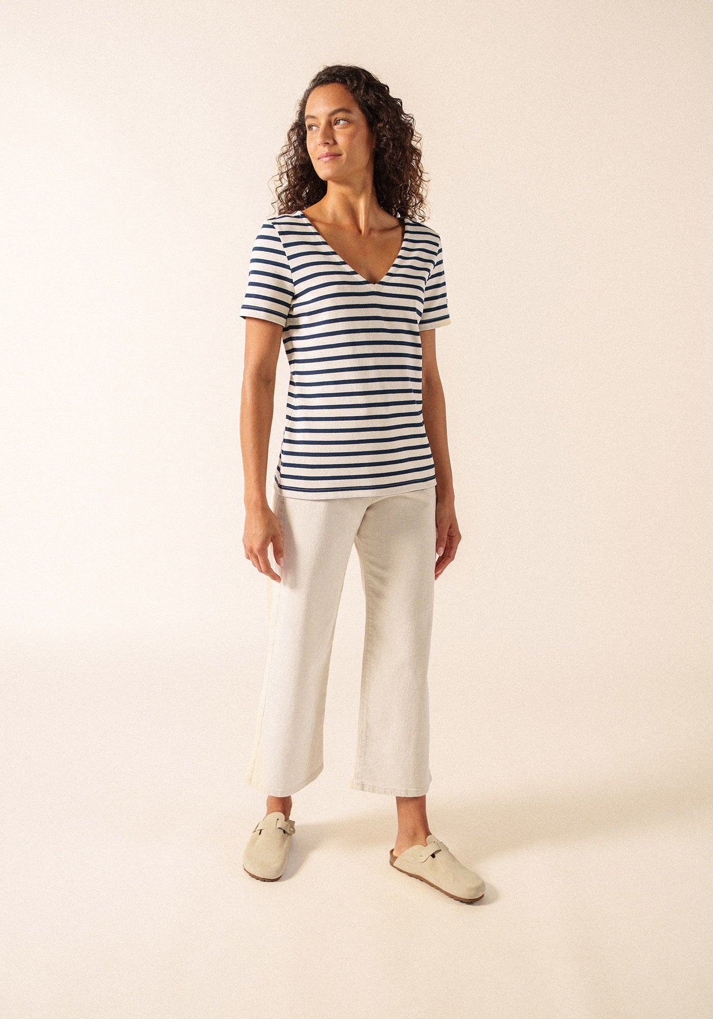 Agon T-shirt (ECRU/MARINE)