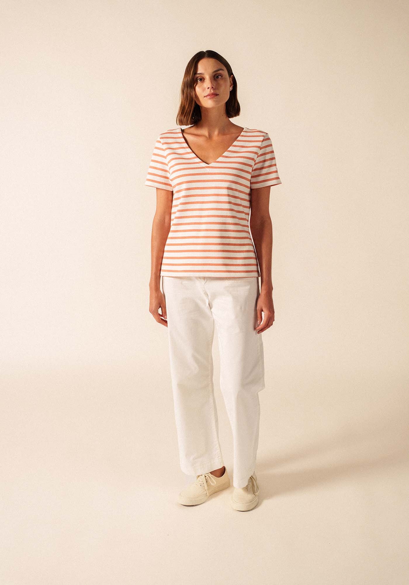 Camiseta Agon (NEIGE/ARGILE)