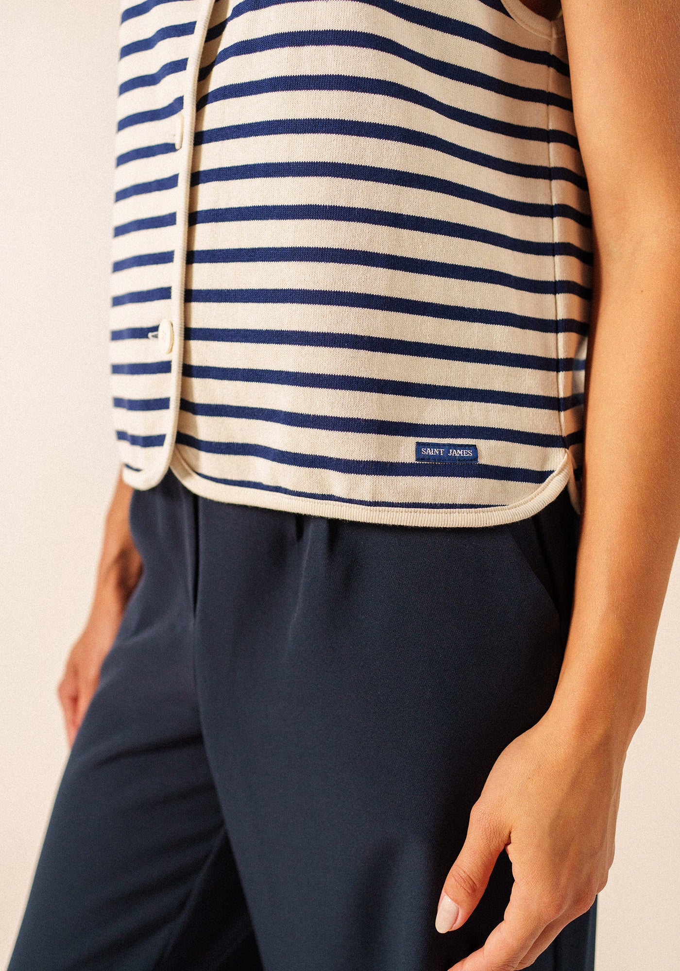 Chaleco Gouville (ECRU/MARINE)