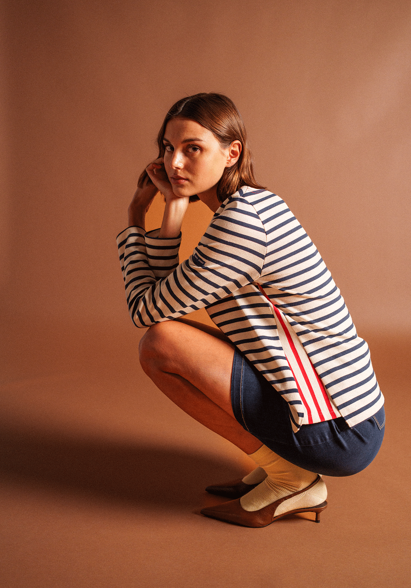 Saline Sailor Striped Shirt (ECRU/MARINE/TULIPE)