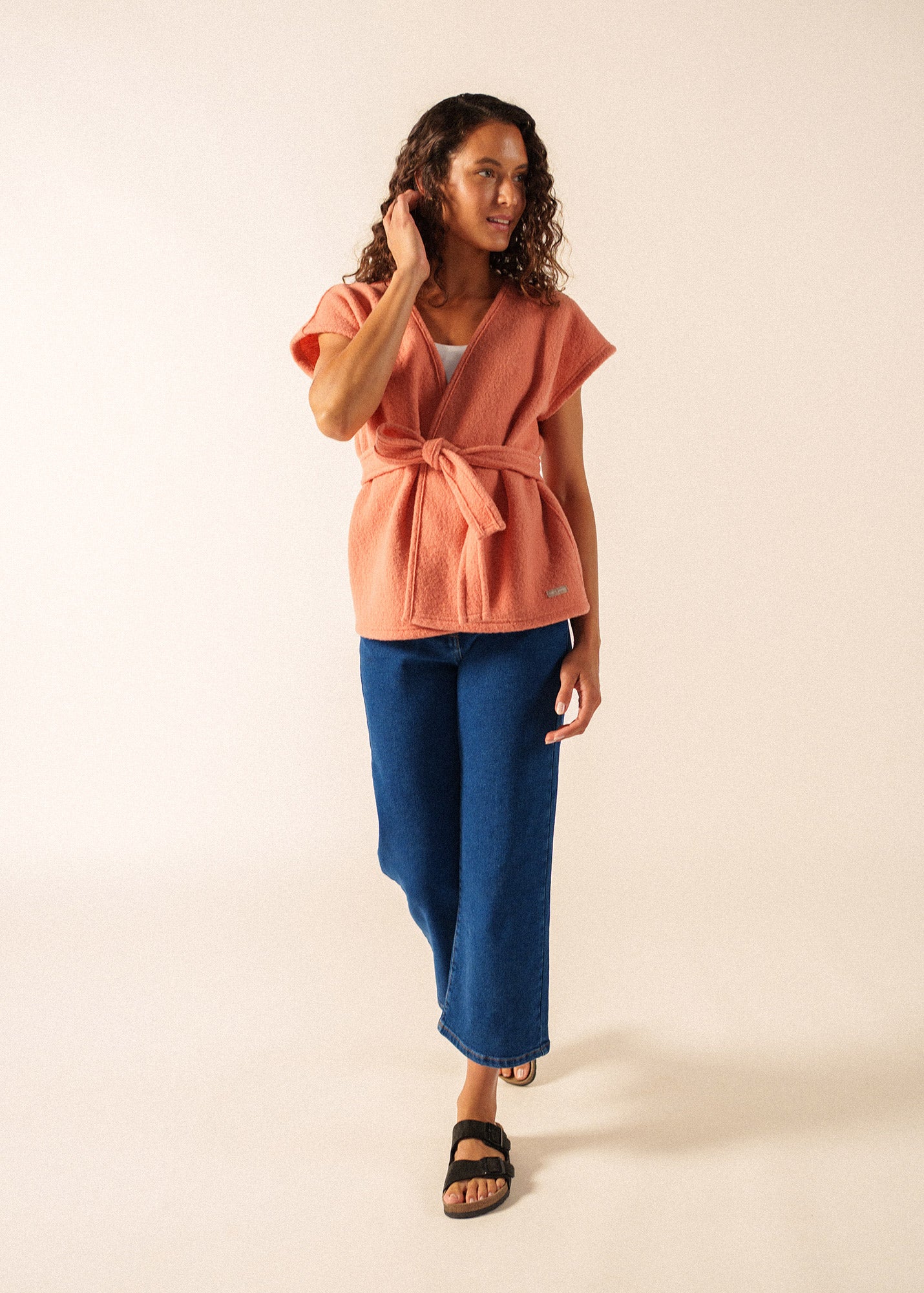 Landemer Kimono - boiled wool - Women • SAINT JAMES [EU]
