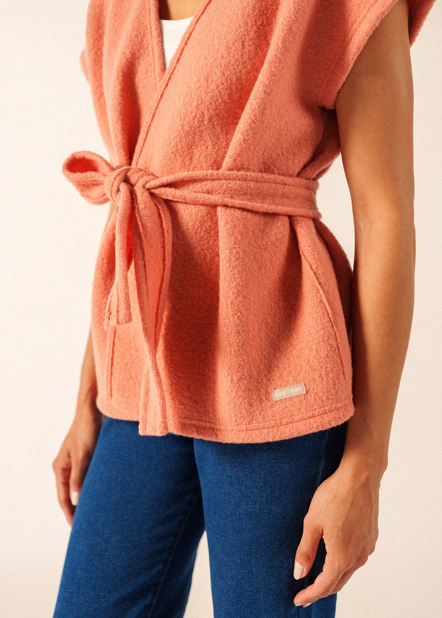 Landemer Kimono - boiled wool - Women • SAINT JAMES [EU]