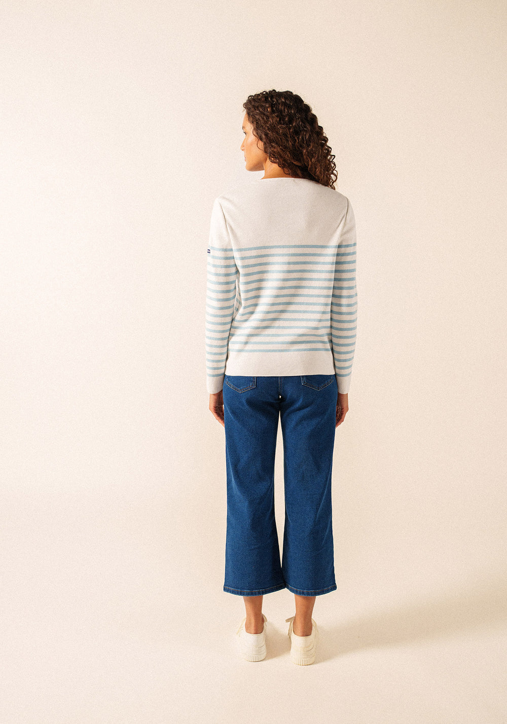 Bréhat Cotton Jumper (BLANC/NUANCE)