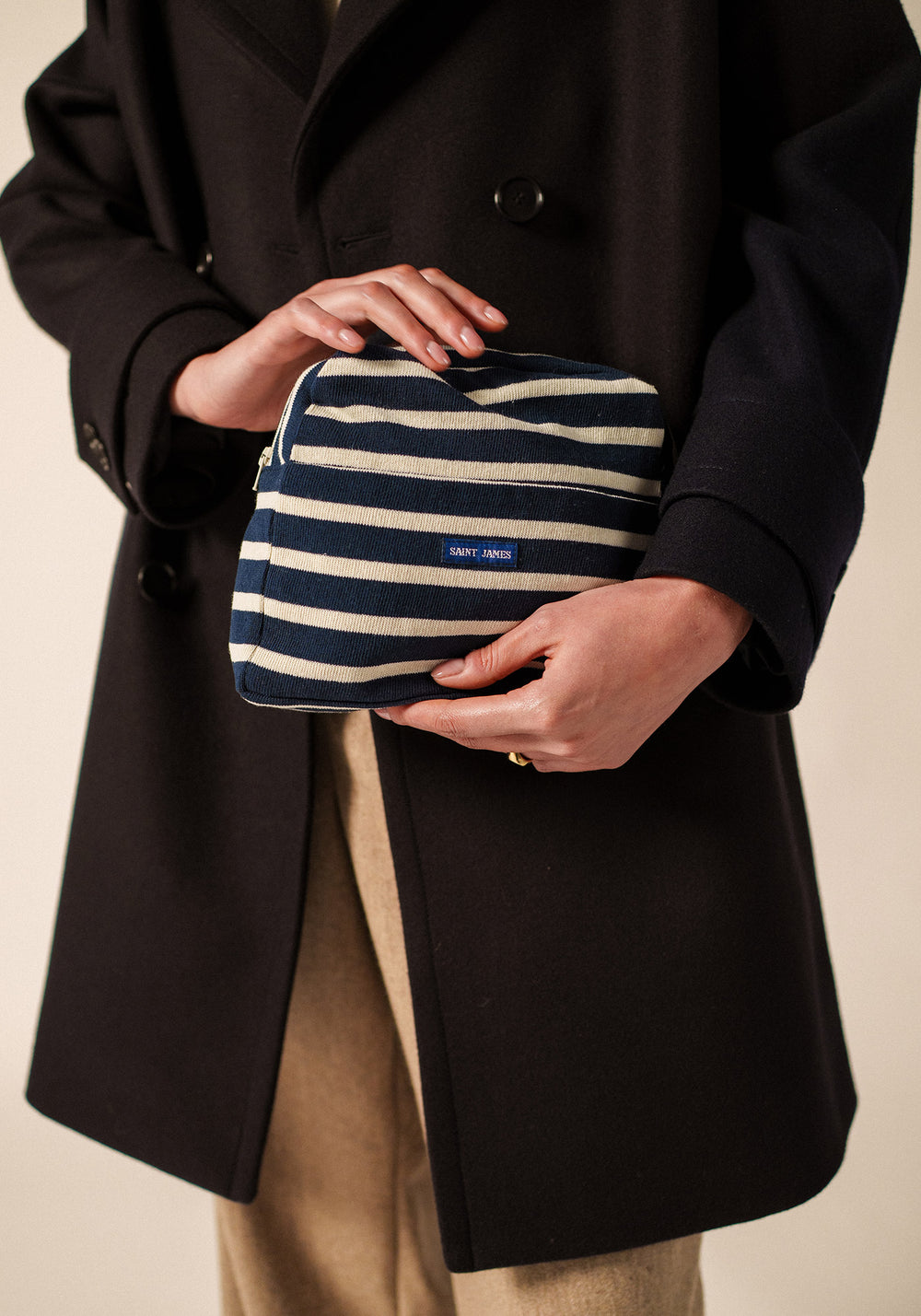 Bolsa a rayas (MARINO/CRU)