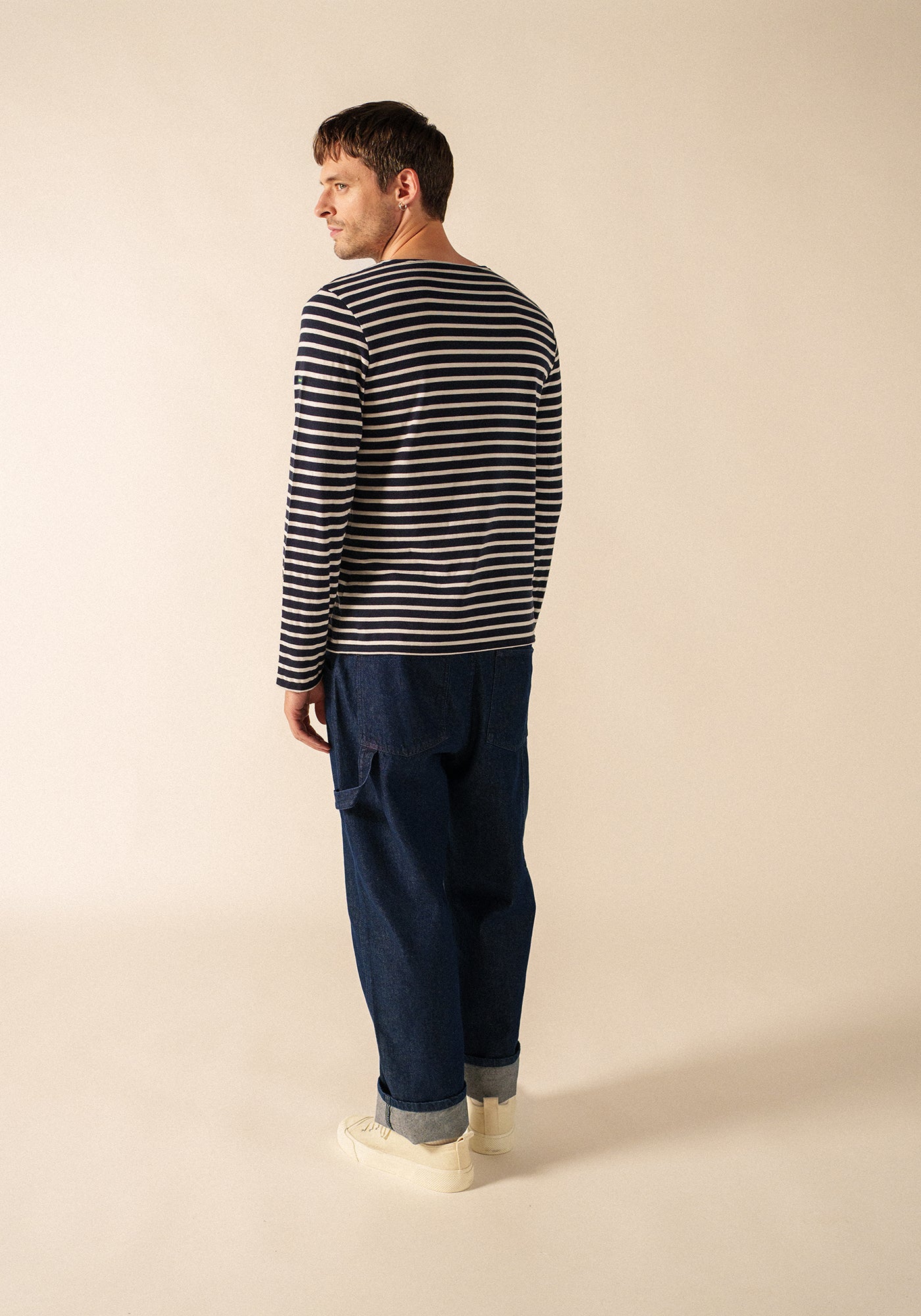 Glow-In-The-Dark Minquiers Striped Sailor Shirt - en algodón (NAVY/PHOSPHORESCENT)