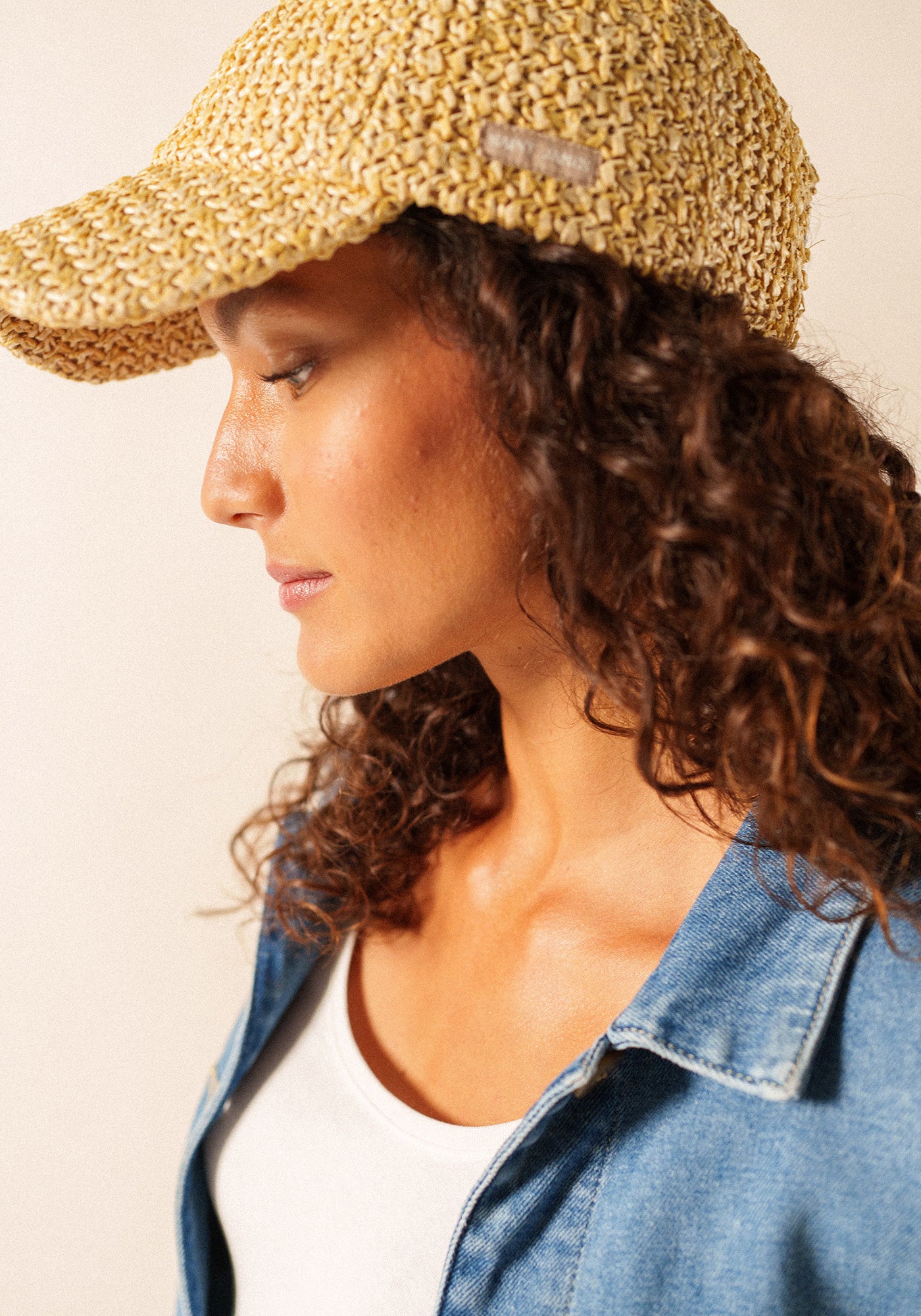 Gorra de rafia (NATUREL)