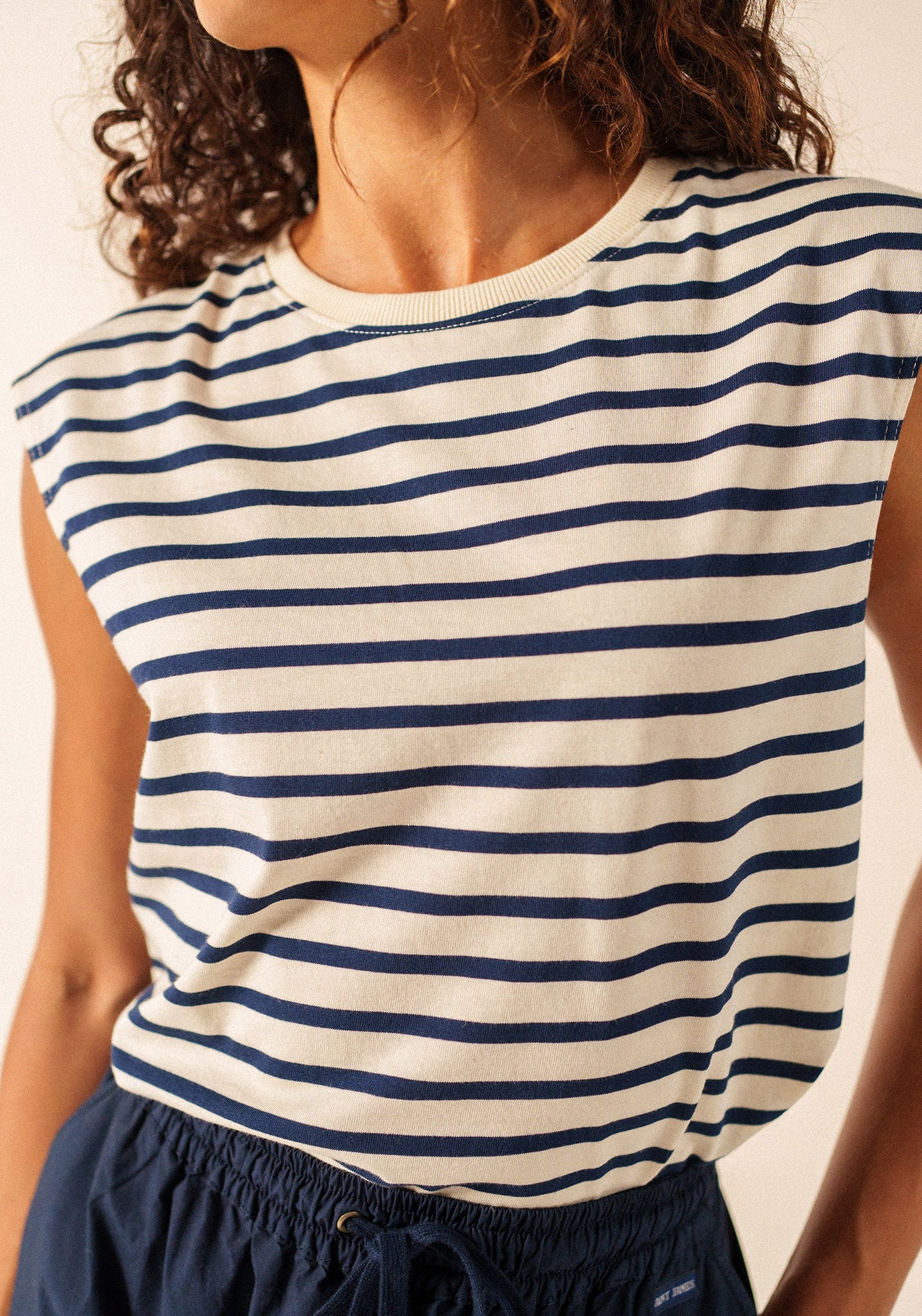 Camiseta Banyuls (ECRU/MARINE)