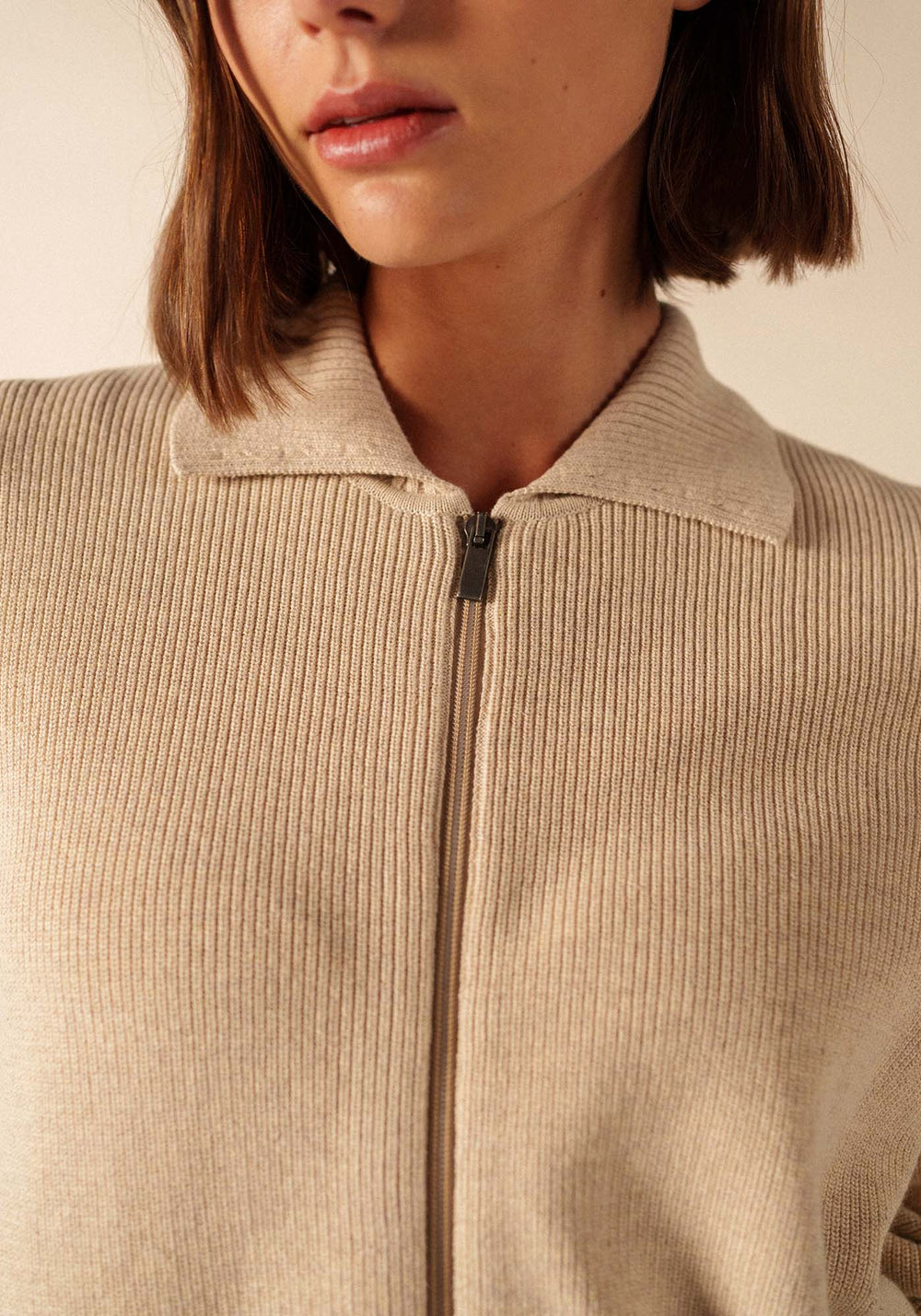 Lagos Cardigan (BEIGE CHINE)