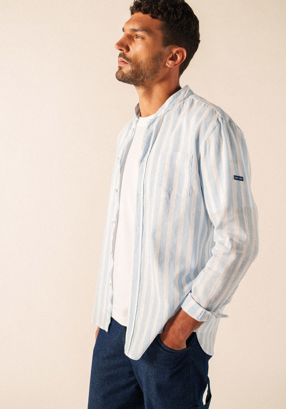 Liam Shirt (BLANC/BLEU)