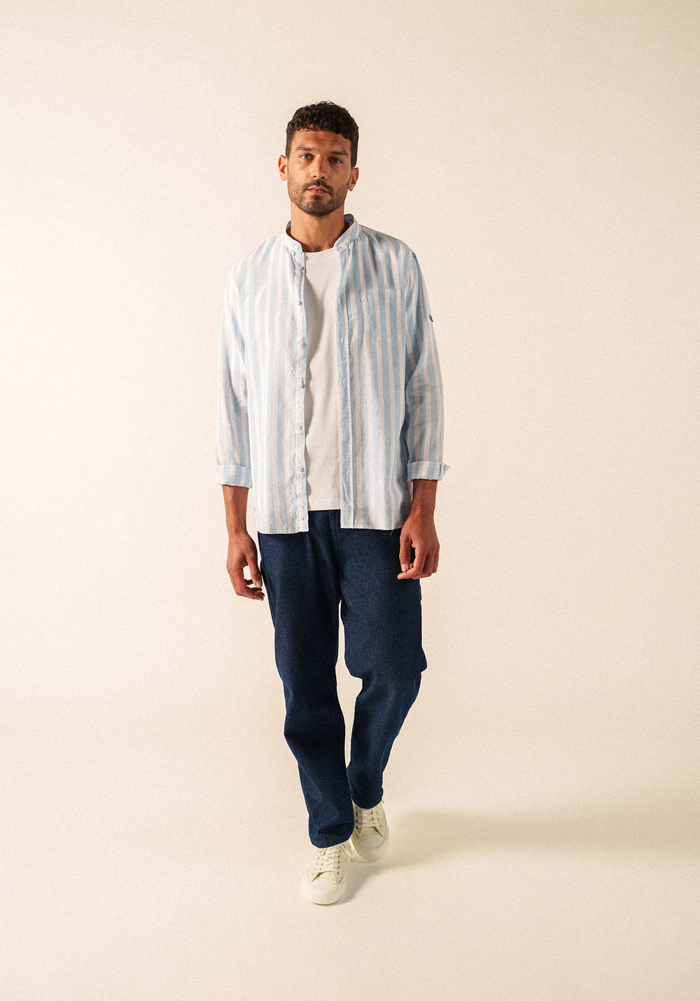 Liam Shirt (BLANC/BLEU)