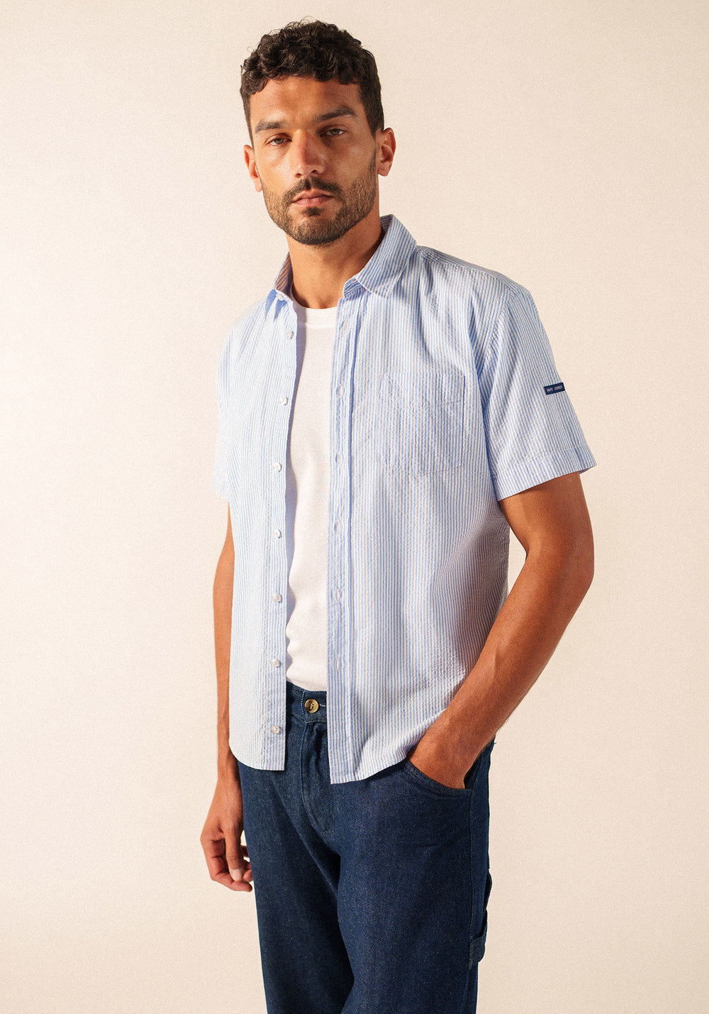 Camisa Jack (AZUL/BLANCO)