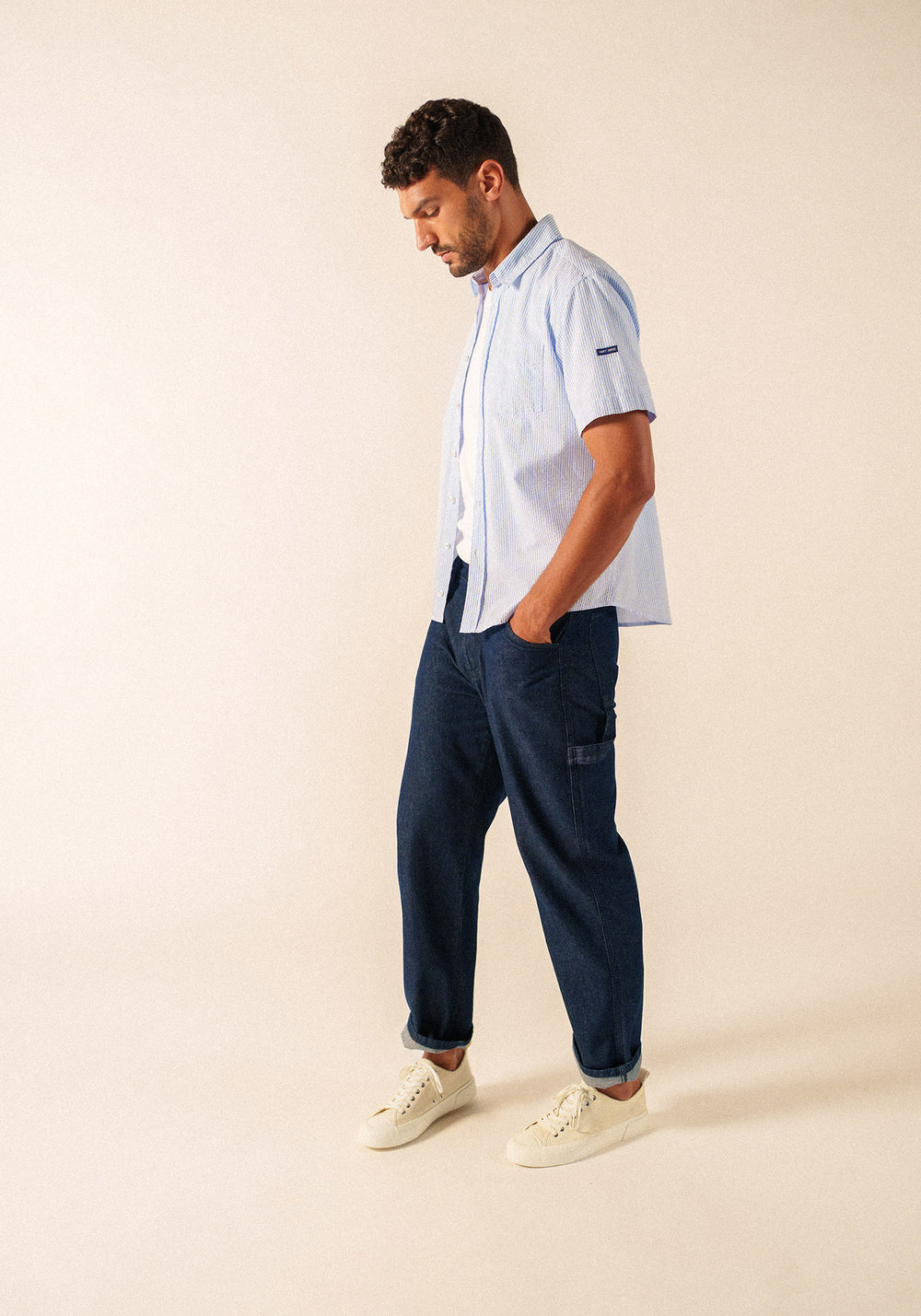 Camisa Jack (AZUL/BLANCO)