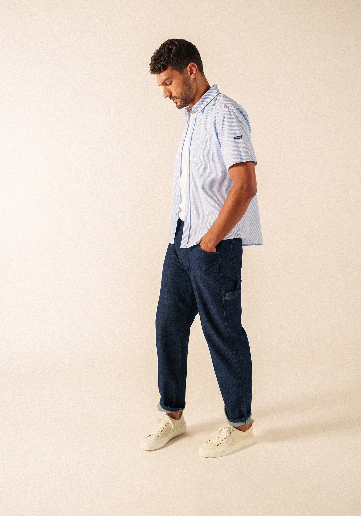 Camisa Jack (AZUL/BLANCO)