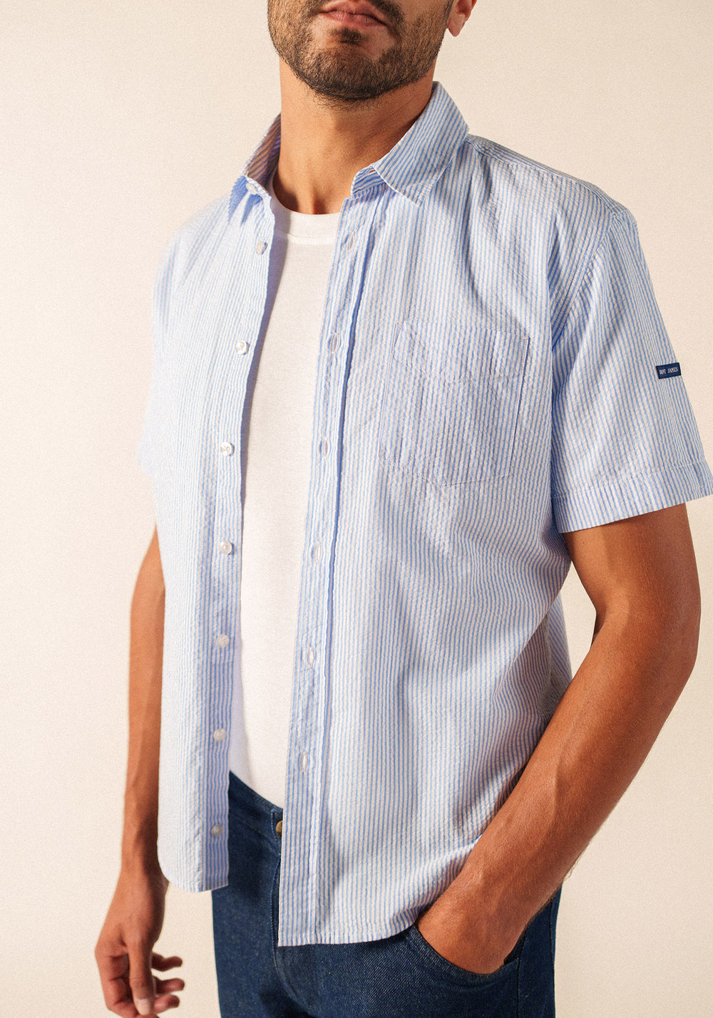 Camisa Jack (AZUL/BLANCO)