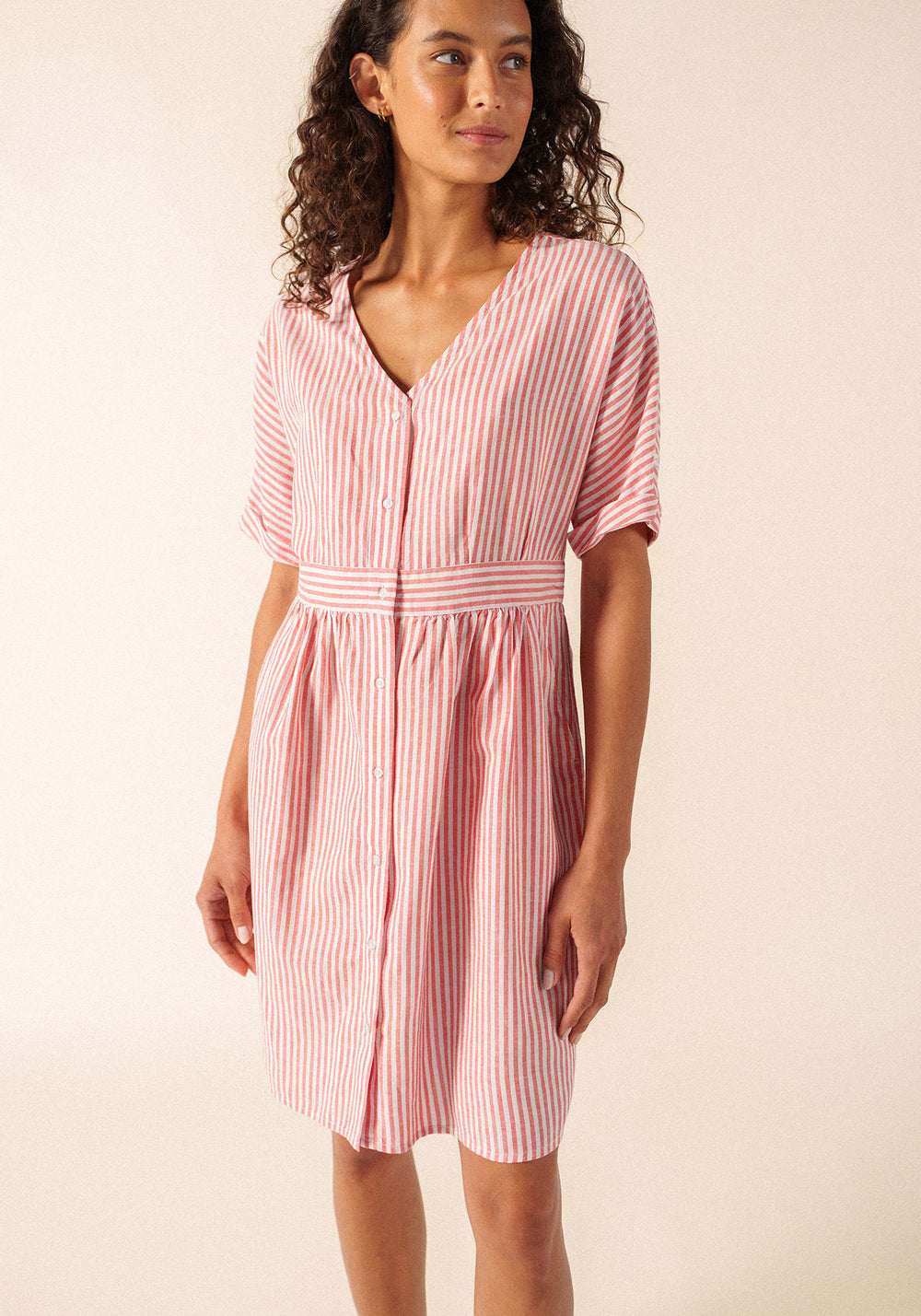 Vestido Mathilde (BLANCO/PIGMENTO)