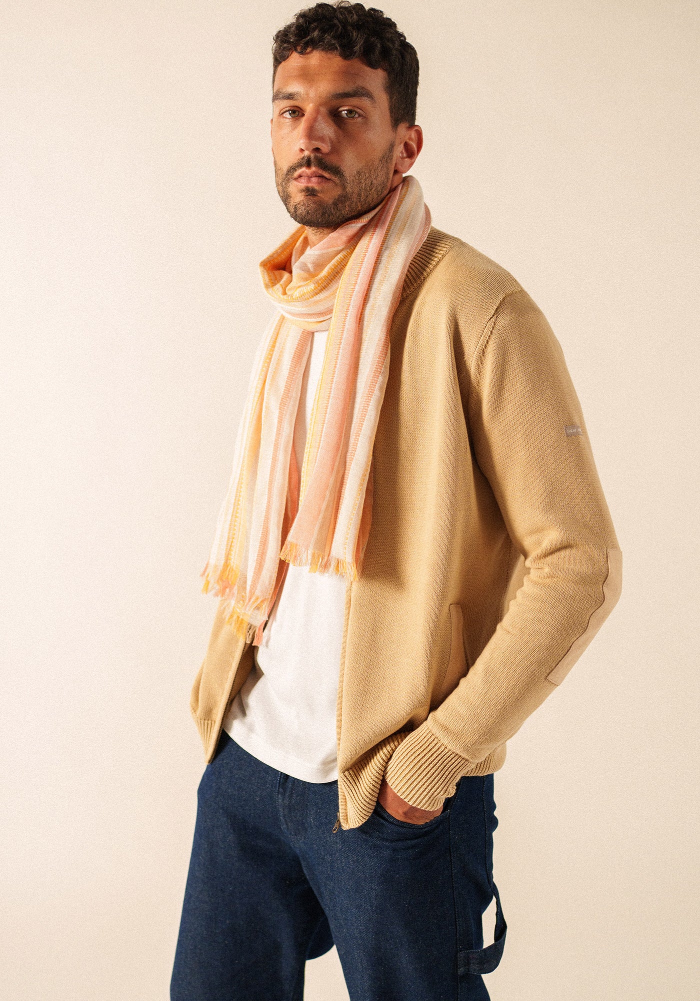 Bufanda a rayas multicolor (TERRES MELEES)