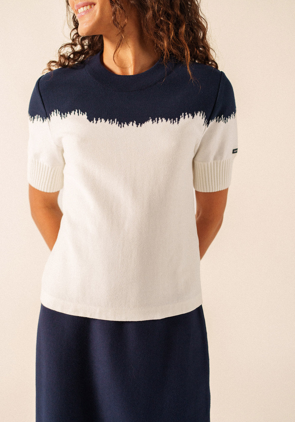 Nicosie Jumper x Isabelle Ballu (ECUME/MARINE)