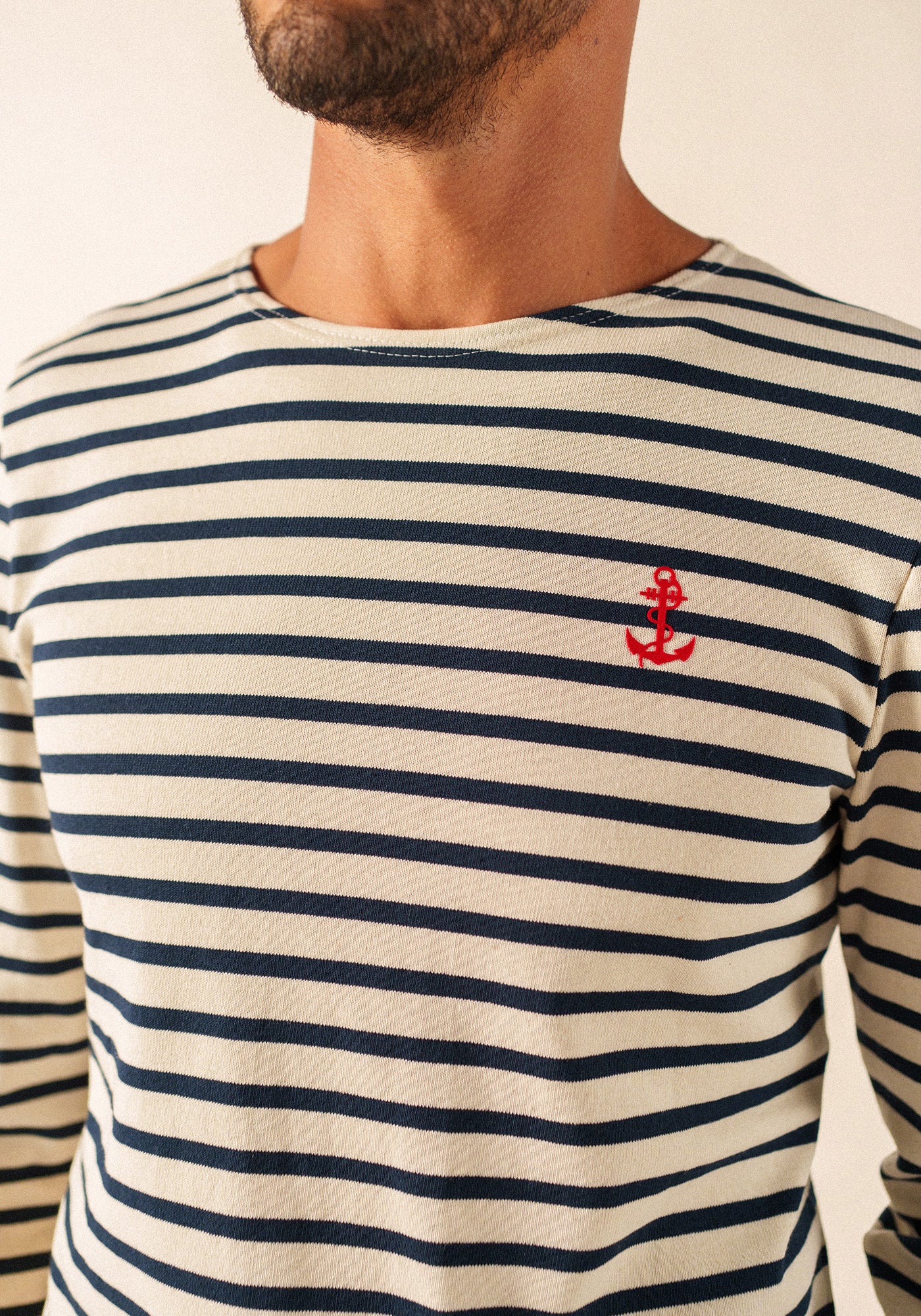 Frégate Sailor Striped Shirt x Marine nationale (ECRU/MARINE)