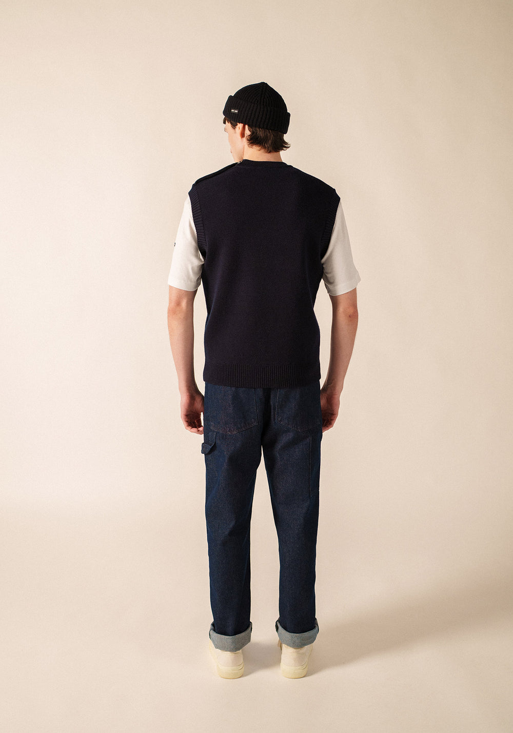Cancale sleeveless jumper (MARINE)