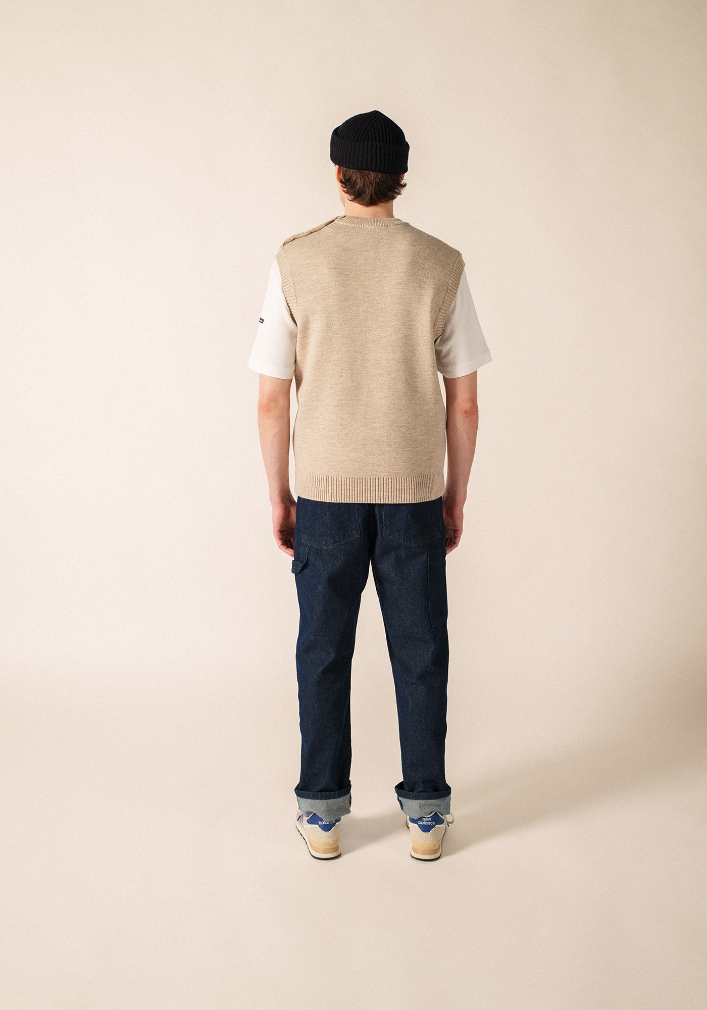 Cancale sleeveless jumper (BEIGE)