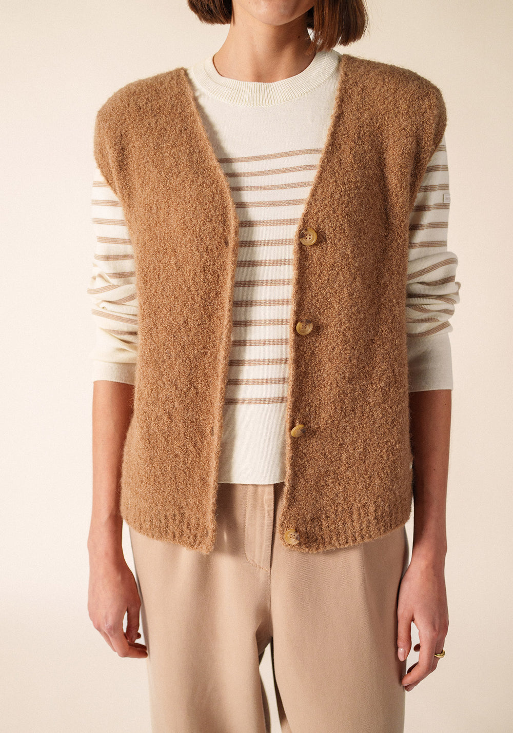 Cadéac Cardigan (BEIGE FONCE)