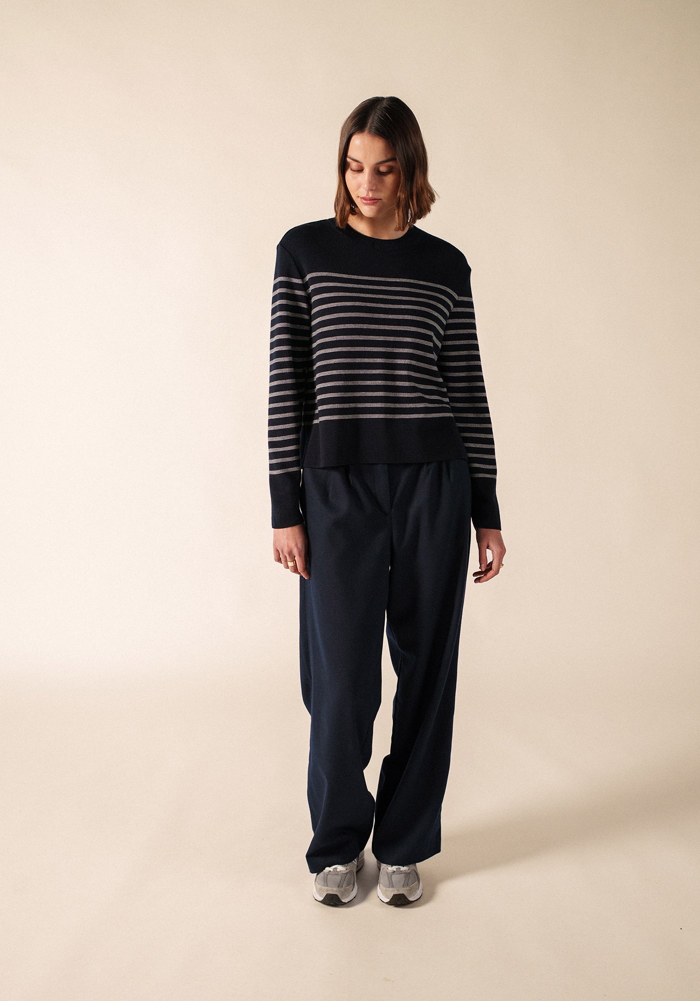 Aulon Jumper (NAVY/BLANC)