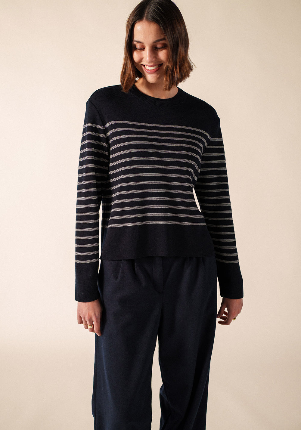 Aulon Jumper (NAVY/BLANC)