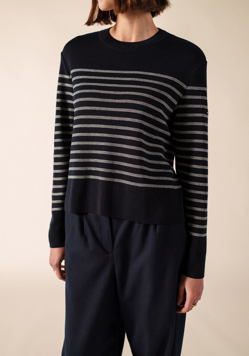 Aulon Jumper (NAVY/BLANC)