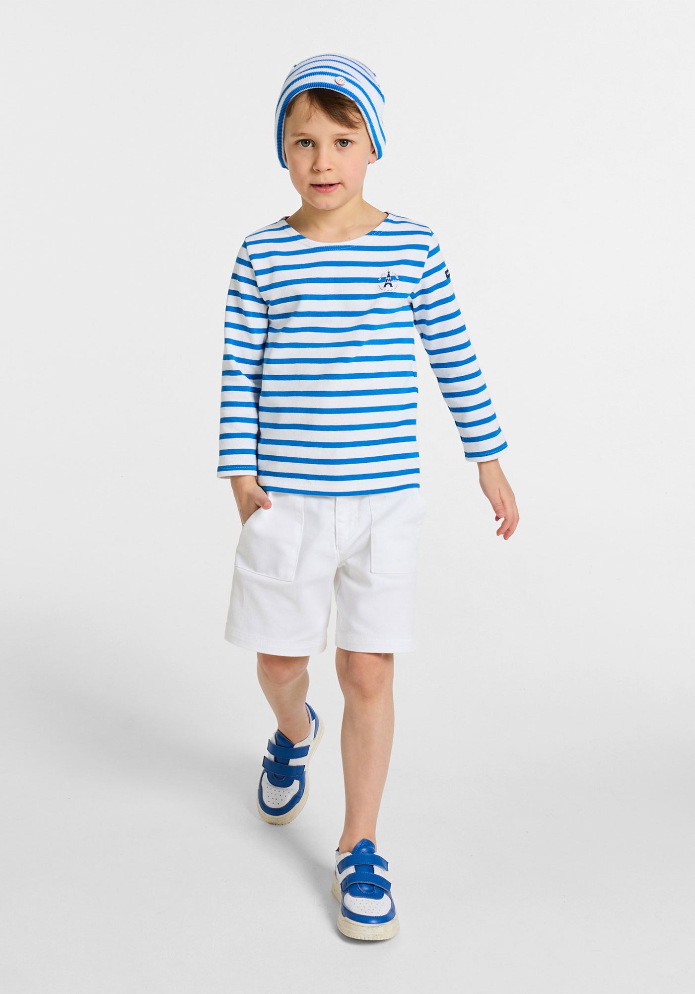 Camisa bretona x Jacadi (BLANCO/AZUL MAR)